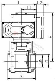 電動內螺紋球閥