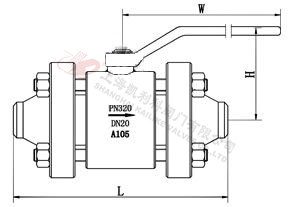 (焊接)高壓球閥結構圖