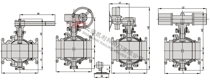 (噴煤粉)Q647MF氣動卸灰球閥外形結(jié)構(gòu)如