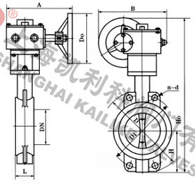 XD371X消防專用信號蝶閥外形結構圖