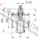 D81X衛生蝶閥外形結構圖