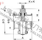 D81X衛生蝶閥外形結構圖