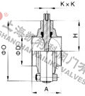 D61X衛生級焊接蝶閥外形結構圖