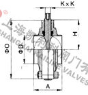 D61X衛生級焊接蝶閥外形結構圖