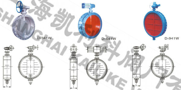 通風蝶閥外形結構圖