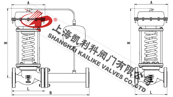 ZZYP自力式調節閥外形結構圖