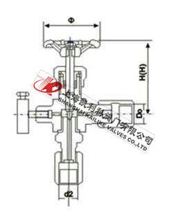 J29H、J29W壓力表針型閥外形結構圖