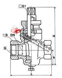 X14W三通旋塞閥外形結構圖